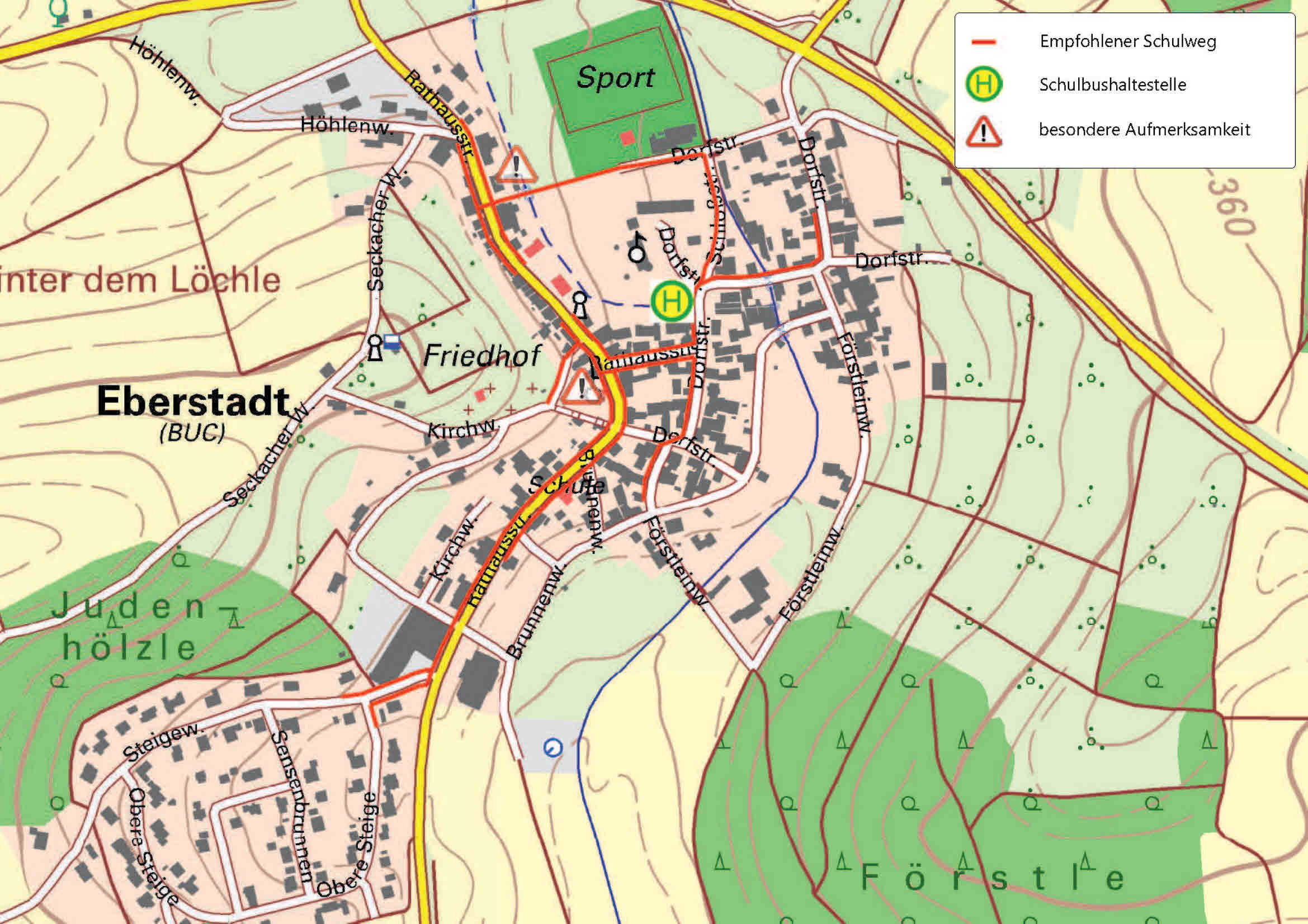 Schulwegplan Eberstadt