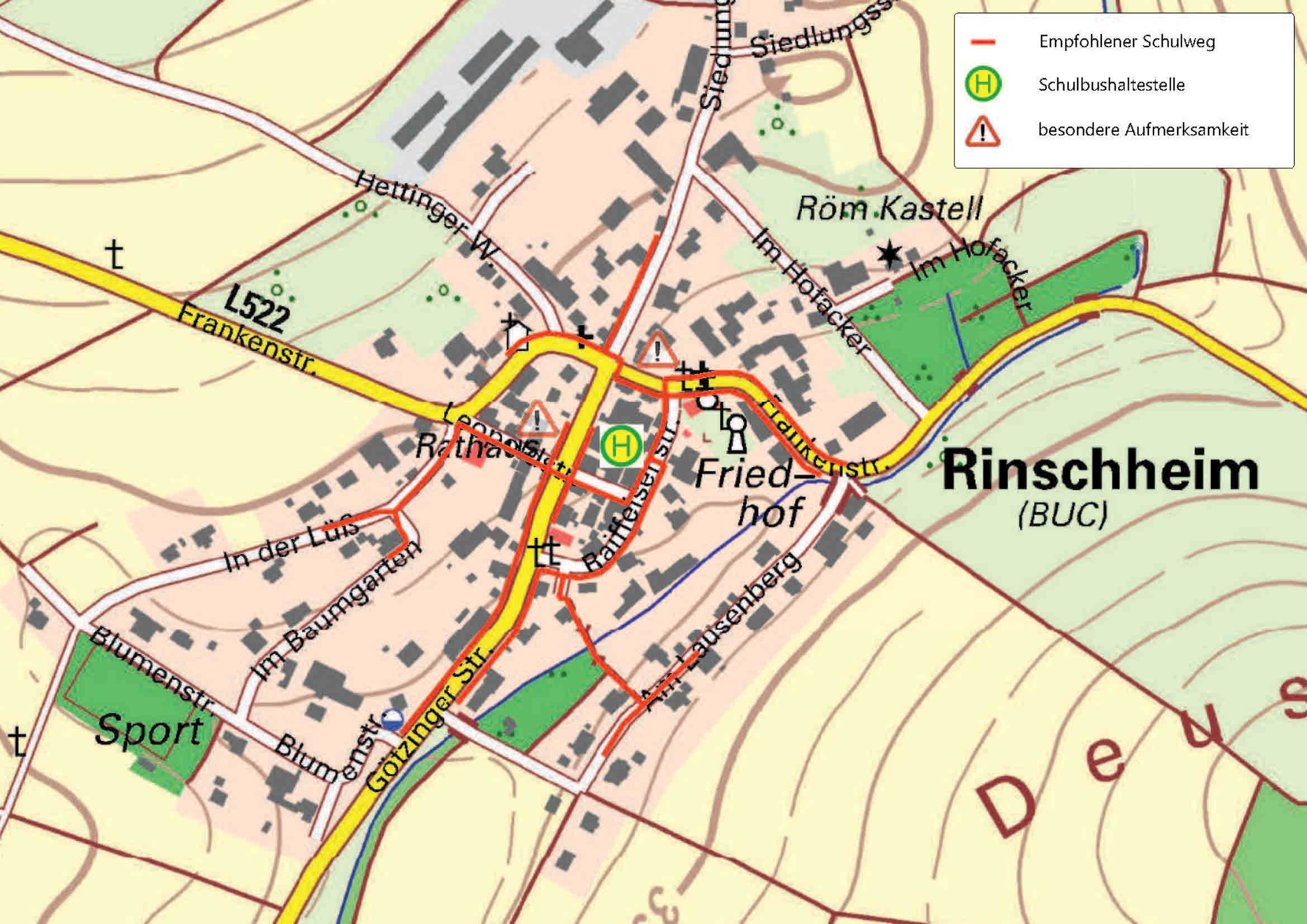 Schulwegplan Rinschheim
